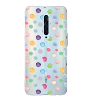 PrintiFy Oppo Reno 2Z  ile Uyumlu 1mm Slim Fit Water Color 6 Baskılı Şeffaf  Kılıf