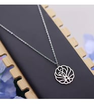 Spiral Nautilus Deniz Kabuğu Desenli Kolye 925K Gümüş