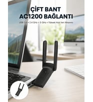 USB WiFi Adaptör – 1200 Mbps Hız