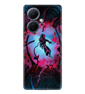 Vivo V29 Lite Kılıf Silikon Desen Özel Seri Astronot Attack 1702