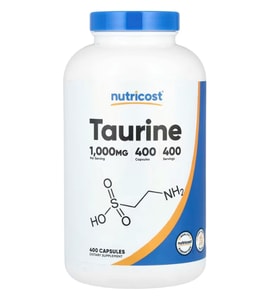Nutricost, Taurine, 1,000 mg , 400 Capsules.(Ösg Özel Sporcu Gıdaları)