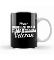 Never Underestimate An Old Man Who Is a Veteran Kupa Bardak Porselen
