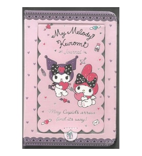 VICTORIA'S JOURNALS 525-2088 MY MELODY & KUROMİ AYNALI SERT KAPAK A6 192 SAYFA 100 GR. RENKLİ SAYFAL