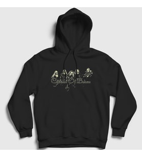 Presmono Unisex Siyah Band Children of Bodom Kapüşonlu Sweatshirt 33204tt