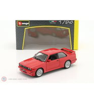 Bburago Bmw M3 (E30) 1988 Kırmızı - 1:24 Ölçekli Diecast Model Araba