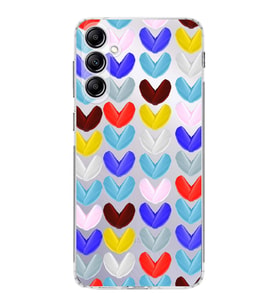 PrintiFy Samsung Galaxy A14 ile Uyumlu Water Color 1  Kamera Korumalı Şeffaf  Kılıf