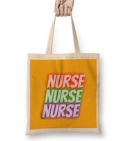 Nurse Gift İdea Funny Saying Quote Nursing Medical Bez Çanta Uzun Saplı