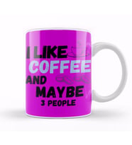 Funny Coffee Drinks Lover Gift Quote   Vintage Retro Rainbow Style Kupa Bardak Porselen