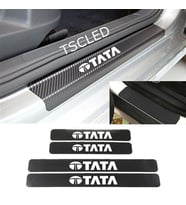 Tata Karbon Kapı Eşiği Kaplama Sticker Yapıştırma (4 Adet) zz239