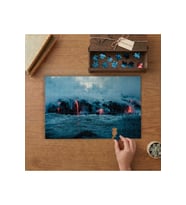 Denize Akan Lavlar - Doğa Manzarası Tasarımı 240 parça Ahşap Puzzle Ahşap Kutuda MP05558