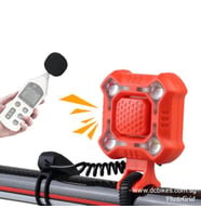 FORTE GT 2122 Bisiklet Ön Işık 350 Lümen 140 DB Usb Şarjlı Yüksek Güçlü Far Korna Kırmızı Renk