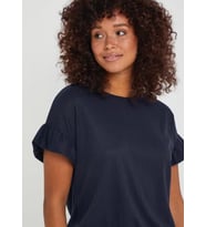 Bisiklet Yaka İnce Kadın Bluz KT01925 (Lacivert)