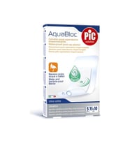 PİC SOLUTİON AQUABLOC STERİL FİLM PEDLİ YARA ÖRTÜSÜ 15CMX10CM 5'Lİ SU GEÇİRMEZ