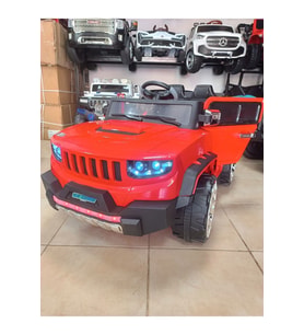 Discovery 4x2! 12V, Kumandali, Çift Motor, Bluetooth Müzik, Led Farlar, Arka Bagaj, Akülü Araba! (Kırmızı)