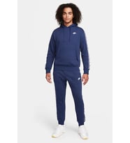 Nike Club Fleece Hoodie Track Suit Kapişonlu Pamuklu Erkek Eşofman Takımı Lacivert
