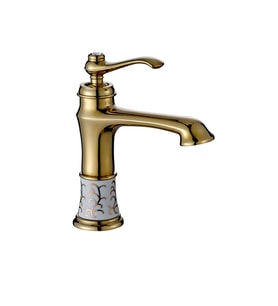 FKN Victoria Mix Kısa Altın Lavabo Bataryası