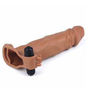 Shopta En Çok Satan Esnek Yapıda Üretilmiş Klitoris Uyarıcılı Titreşimli Penis Kılıfı