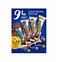 Trio Move Çikolata Kaplamalı Protein Bar 9'Lu Tanışma Paketi 38 Gr X 9 Adet Protein Bar40007-44rnkyk