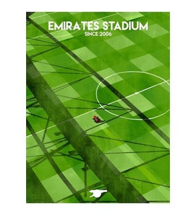 Arsenal Stadyumu Tablo Ahşap Poster Dekoratif