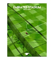 Arsenal Stadyumu Tablo Ahşap Poster Dekoratif