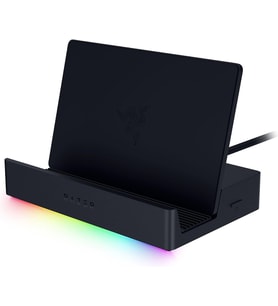 Handheld Dock Chroma - Mobil oyun veya tablet cihazları için 6 Bağlantı Noktalı HDMI ve USB Şarj Merkezi (3x USB A, 1x HMDI, 1 USB-C 100W Passthrough Charging, 1x GbE) Siyah