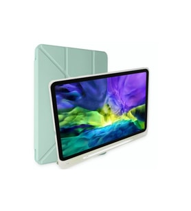 Apple İpad 2022 10.9 (10.nesil) Kılıf Kalemlikli Mars Tablet Kılıfı - Açık Yeşil