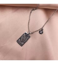 Kişiye Özel 925 Ayar Gümüş İkizler Burcu Tarot Kolye