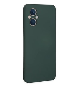Newface Oppo Reno 7 Lite Kılıf Nano içi Kadife Silikon - Koyu Yeşil