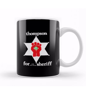 Hunter S Thompson For Sheriff Kupa Bardak Porselen