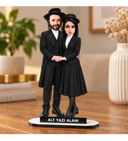 Sen Bu İşi Çözmüşsün! – Hasidik Esintili Kişiye Özel Karikatür Sevgili Biblo