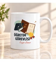 Öğretim Görevlisine İsme Özel Kupa Bardak