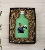 BK Gift Hediye Kutulu Kişiye Özel The Baba Karikatürlü Yeşil Tasarım Cam Şişede 200 ml Kolonya-2, Babaya Hediye, Babalar Günü Hediyeleri, Hediyelik Baskılı Kolonya