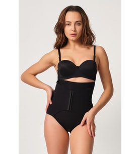 SİYAH MI Emay 2932 Double Karın Agraf Destekli Slip Lazer Korse