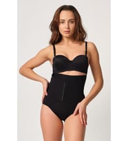 SİYAH MI Emay 2932 Double Karın Agraf Destekli Slip Lazer Korse