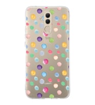 PrintiFy Huawei Mate 20 Lite ile Uyumlu 1mm Slim Fit Water Color 6 Baskılı Şeffaf  Kılıf