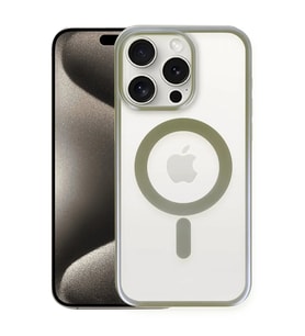 iPhone 15 Pro Max Kılıf Erozi Magsafe Kapak - Gri