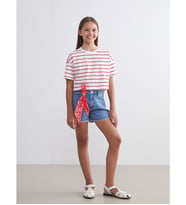 LCW Kids Mavi Kız Çocuk Jean Şort