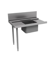 Electrolux Professional Bulaşık Giriş Tezgahı, Tek Evyeli (500x400 Mm), Giyotin Tip Bulaşık Makinesi İçin, Soldan Sağa - 1200 Mm PTSBHT12L