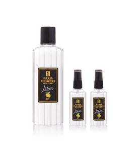 PARİS FLOWERS LİMON KOLONYASI 1 ADET 200 ML + 2 ADET 50 ML (PET ŞİŞE)