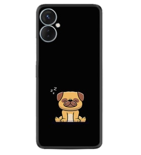 Tecno Spark 9T Kılıf Resimli Desenli Silikon Platinium Series Uyuyan Köpek 1875