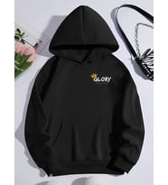 Kışlık Üç İplik Kapşonlu SweatShirt - Siyah
