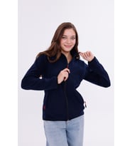 Monox Kadın Slim Fit Tam Fermuarlı Polar Ceket (Lacivert)