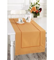Hardal Buldan Keteni Kiremit Renk Biyeli 50x130 cm Runner