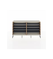 Arges Konsol 8 Raflı  176x30x99 Çam-Aytaşı/Antrasit