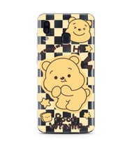 Samsung Galaxy A20/A30 Uyumlu Winnie The Pooh Desenli Şeffaf Telefon Kılıfı