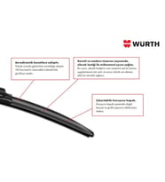 Würth Muz Silecek Takımı Bmw X1 F48 2016-2020 ile uyumlu