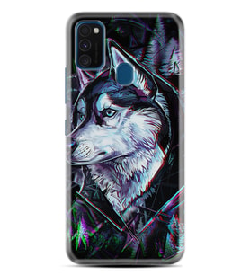 Samsung M21 M22 M23 M30 M31S M32 Kılıf Desenli Silikon Dog Eyes 1761