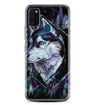 Samsung M21 M22 M23 M30 M31S M32 Kılıf Desenli Silikon Dog Eyes 1761