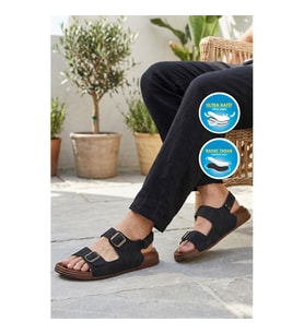 Pierre Cardin PC-7924 M Siyah Erkek Sandalet