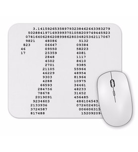 Pi Sayısı Matematik Özel Tasarım Mouse Pad